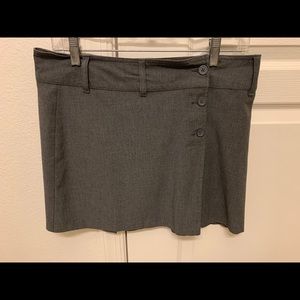 Dark Gray Stretch Mini Skirt